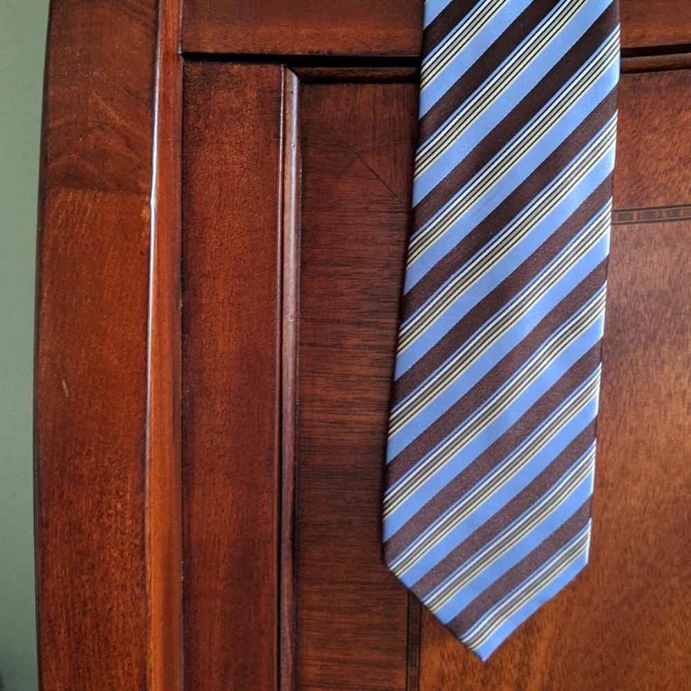 Blue/Brown Striped Tie